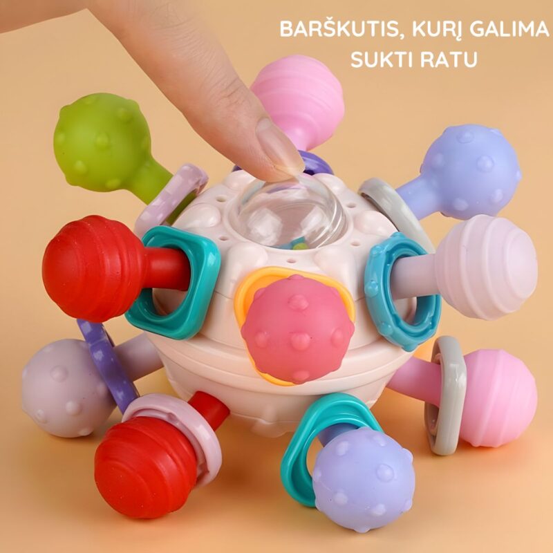 Sensorinis barškutis-kramtukas